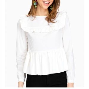 Rachel Antonoff York Ruffle Yoke Blouse